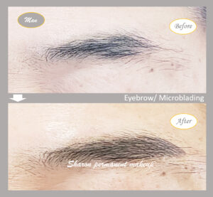 Permanent makeup eyebrows| Hair Stroke Man's eyebrow