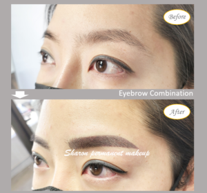 Permanent makeup eyebrows| Combination